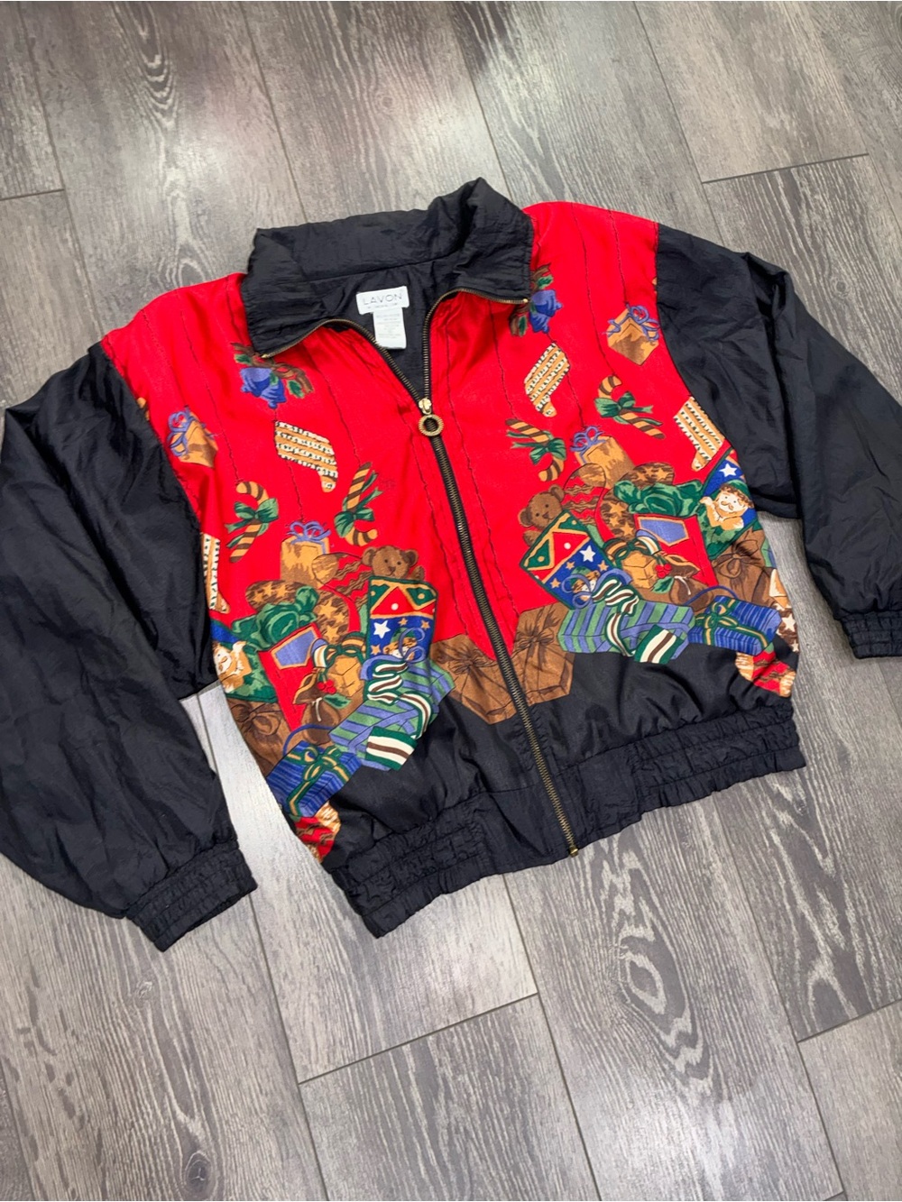 🎄 Vintage Christmas Jacket Women’s S 80s 90s Holiday Presents 🎁 Lavon Brand